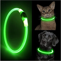 LED Light Dog Collar - Luminous Leash for Dogs & Cats - YourCatBackpack.Co