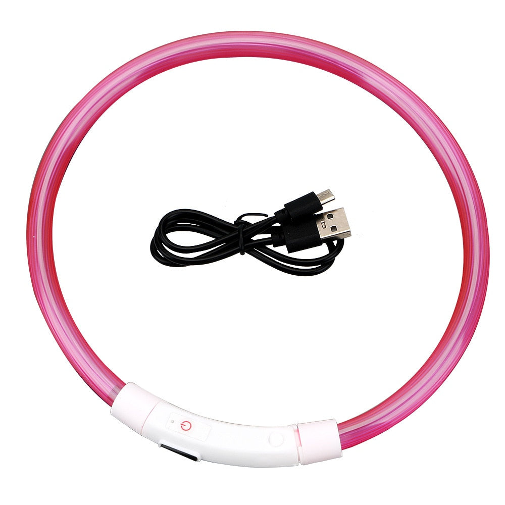 LED Light Dog Collar - Luminous Leash for Dogs & Cats - YourCatBackpack.Co