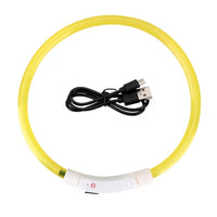 LED Light Dog Collar - Luminous Leash for Dogs & Cats - YourCatBackpack.Co