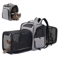 Expandable Cat Carrier Backpack for Cats and Small Dogs - YourCatBackpack.Co